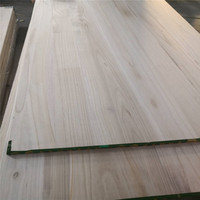 Lembaran Kayu Paulownia Solid Grade AA 4x8 18mm, Papan Paulownia Ringan dengan Sambungan Tepi untuk Inti Snowboard dan Papan Selancar