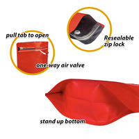 Sachet de café en Mylar Lebei avec fermeture ZipLock, pochette autoportante en plastique, emballage alimentaire résistant à l'humidité