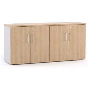 Gabinete de almacenamiento de madera con 4 puertas para muebles de sala de estar 3 cajones 1 gabinete de almacenamiento Acabado de miel natural - Product Image 2