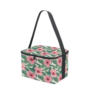 Sac isotherme portable pour le déjeuner, collection hawaïenne, design Lehua, personnalisé, élégant, en PEVA durable, pour le travail et l'école - Product Image 4