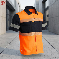 Chemise de travail réfléchissante JIADE pour hommes, chemise de sécurité haute visibilité, poche zippée cachée, mouvements faciles, construction, entrepôt, logistique, EPI