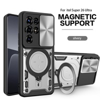 Étui de protection robuste antichoc avec support magnétique pour Itel Super S26 S25 ultra Coque de téléphone portable City 100 Étuis de téléphone