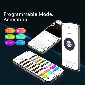 Panneau LED programmable pour voiture, panneau LED flexible USB pour magasin, hôtel, bar via application, texte personnalisé, motif, animation, rythme musical - Product Image 6