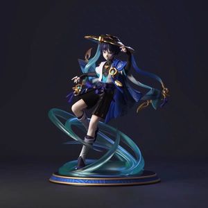 1/7 escala Raiden Shogun Keqing Ganyu Hutao Kamisato <span class=keywords><strong>Ayaka</strong></span> Shenhe figura de acción modelo Durable PVC plástico escritorio ornamento congelado - Product Image 6