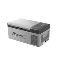 Alpicool compresseur réfrigérateur voiture 12v C15 alimenté par batterie mini réfrigérateur congélateur 15 litres 12v congélateur réfrigérateur voiture maison double usage