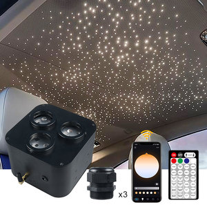 30W CCT Dual White Three Ports Twinkle + Music Effect + APP Control Fiber Optic Lights kit para Star Ceiling Sky Light Car/Home - Product Image 6
