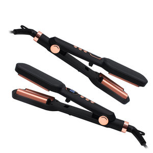 Plancha <span class=keywords><strong>de</strong></span> Pelo Profesional <span class=keywords><strong>de</strong></span> Cerámica Platino <span class=keywords><strong>de</strong></span> Grado Salón, 450 Grados, <span class=keywords><strong>Ondas</strong></span> <span class=keywords><strong>de</strong></span> <span class=keywords><strong>Sirena</strong></span>, Rizador Profundo en Forma <span class=keywords><strong>de</strong></span> U, Equipo <span class=keywords><strong>de</strong></span> Estilismo - Product Image 1