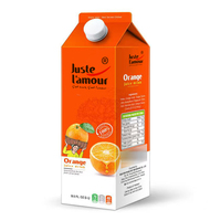 Kant-en-klaar fruitmix sap, zoet, fruitig, verfrissende smaak, 1L karton, fruitdrank voor catering en retail