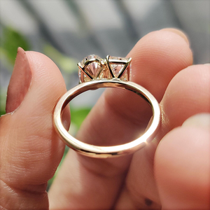 Impresionante Anillo de Diamante Ecológico Cultivado en Laboratorio, Chapado en Oro de 14K, 1-2 Ct, Certificado IGI, Joyería Clásica y Elegante para Compromiso y Boda - Product Image 6