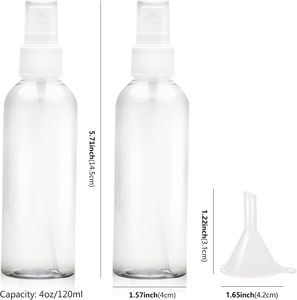 ขวดสเปรย์ PET สีขาวใส พร้อมหัวปั๊ม ขนาดเล็ก ผลิตตามสั่ง ขายส่ง 100 มล. 2 ออนซ์ ฝาปิด พิมพ์สกรีน สำหรับเครื่องสำอาง - Product Image 5