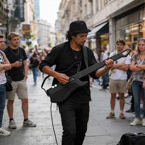 <span class=keywords><strong>Guitare</strong></span> électronique intelligente <span class=keywords><strong>de</strong></span> haute qualité sans cordes, durable pour les débutants, apprentissage sans douleur et jeu en voyage - Product Image 4