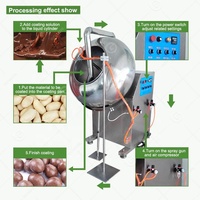 Machine de Revêtement Mini-Bassine à Sucre pour Bonbons Gélifiés, Amandes, Noix, Dattes, Arachides et Chocolat, en Vente