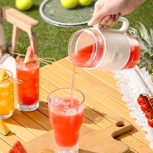 Licuadoras de carga USB inalámbricas portátiles, botella exprimidora para el hogar, pequeña taza de jugo para beber directamente, trituradora de hielo, licuadora de frutas, mezclador - Product Image 5