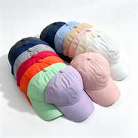 Gorra de Béisbol de 6 Paneles, 100% Poliéster, Delgada, Suave, Transpirable, Impermeable, de Secado Rápido, Diseño Unisex para Correr al Aire Libre