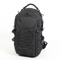 Sac à dos tactique multifonctionnel personnalisé en polyester Oxford durable 25L, bretelles réglables, MOLLE, respirant, grande capacité