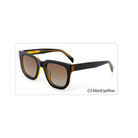 Lunettes de soleil orange tendance, de créateur, en acétate, vente en gros, mix de modèles, protection UV, pour femme, carrées, vintage, en acétate, 2026
