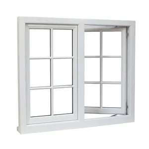 Suara bukti aluminium kaca jendela dan pintu jendela mengkilap ganda dengan isolasi panas