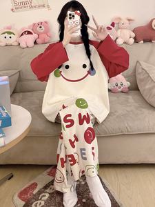 2025 nouveau gros automne <span class=keywords><strong>japonais</strong></span> femmes pyjamas à manches longues pantalons longs pyjama ensemble maison vêtements dessin animé pyjamas - Product Image 3