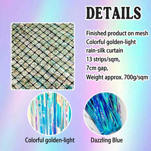 Rideau de franges en feuille de plastique coloré en forme de bande, personnalisé pour mariage, anniversaire, festival, fête, décoration de fond photo - Product Image 6