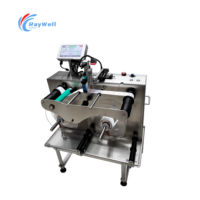 Machine de rembobinage et de codage LASER-130/150 pour étiquettes de chaussures et de vêtements, avec compteur de codage séquentiel GS1 DataMatrix haute précision et arrêt automatique