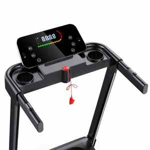 ลู่วิ่งไฟฟ้าอัจฉริยะ พับได้ เงียบ ใช้ในบ้าน ขนาดเล็ก พร้อมไฟ LED ปรับความชันอัตโนมัติ มอเตอร์ 1.5 แรงม้า สำหรับออกกำลังกายแบบ<span class=keywords><strong>คา</strong></span><span class=keywords><strong>ร์</strong></span><span class=keywords><strong>ดิ</strong></span><span class=keywords><strong>โอ</strong></span> เหมาะสำหรับทุกเพศ - Product Image 4