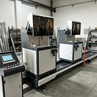 Machine de découpe CNC à double tête multi-angle de précision pour fenêtres, portes et murs-rideaux en aluminium