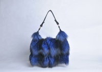Sac fourre-tout en fourrure de renard pour femme, grande capacité, doux et moelleux, sac à main polyvalent, sac de shopping portable pour femme