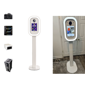 Kiosque photo portable Salsa2 ovale facile à assembler, machine photobooth DSLR iPad avec un corps extrêmement léger pour la location de mariage - Product Image 1