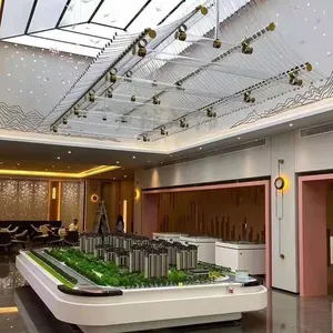Yeni ürün mühendislik özelleştirme dekoratif Villa Modern Bar merdiven avize ışığı