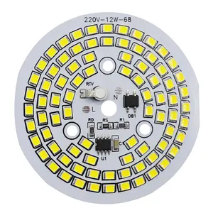 DOB manufacturer Driverless integrated 5W 7W 9W 12W PCB SMD 2835 AC LED module for downlight LED Bulb Driver On Board DOB Module