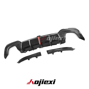 Diffusore Posteriore in Vera Fibra di Carbonio per BMW Serie 3 G20 <span class=keywords><strong>G21</strong></span> Pre Lci 2019-2022 M Sport, Splitter Paraurti Posteriore - Product Image 3