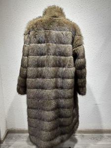 <span class=keywords><strong>Manteau</strong></span> long en fausse fourrure pour <span class=keywords><strong>femme</strong></span>, <span class=keywords><strong>manteau</strong></span> maxi de luxe en fausse fourrure de renard à col montant, vêtement d'extérieur chaud et moelleux pour l'hiver - Product Image 5