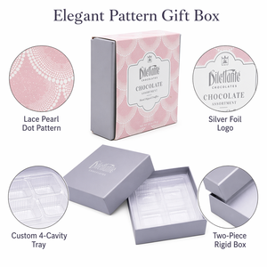 Caja <span class=keywords><strong>de</strong></span> Embalaje Personalizada para Macarrones, Pasteles y Galletas, Caja <span class=keywords><strong>de</strong></span> Regalo Pequeña <span class=keywords><strong>de</strong></span> Cartón para Dulces, Caja <span class=keywords><strong>de</strong></span> Chocolate Personalizada - Product Image 3