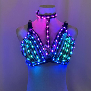 Sujetador Flamenco con Luces LED para Actuaciones en Escenario, Ropa Interior para Disfraces, Fiestas, Discotecas, Bares, Baile Gogo - Product Image 4