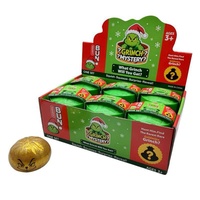 Jouet à presser monstre vert pelucheux de Noël 8,5 cm, anti-stress, boîte surprise, style Grinch mignon, cadeau amusant, vente en gros pour les fans