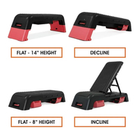Plataformas de paso de Fitness multifuncionales versátiles, Banco de pesas de cubierta aeróbica, caja de cardio pliometría para ejercicio aeróbico