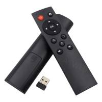 Remote Kontrol Keyboard Mouse Udara Nirkabel 2.4G, Remote Kontrol untuk PC TV Android TV Box
