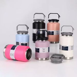 Cross-border Large-Capacity Handle Outdoor Portable Sports <b>Kettle</b> Thermos 316 Stainless Steel Insulation 1500ml-2000ml Screw Cap - Product Image 2