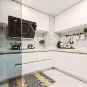 Gabinetes de Cocina de Vidrio con Panel de Puerta Lacado, Mueble de Pared para Cocina, Gabinetes de Cocina Personalizados - Product Image 2