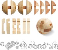Vente en gros usine : Jouets éducatifs en bois de luxe, très demandés, avec gravure, cube serpent à assembler et puzzle 3D en bois