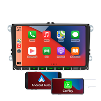Autoradio con Carga USB, Carplay y Android Auto Inalámbricos, FM, Bluetooth, Mirror Link, para VW, 9 Pulgadas, Golf 5, Navegación