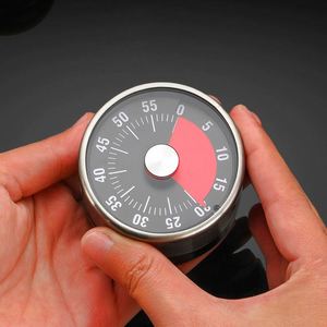 Nuevo temporizador <span class=keywords><strong>Visual</strong></span> multifunción de acero inoxidable, herramienta de alarma de 60 minutos, temporizador de cocina sin batería, reloj giratorio magnético - Product Image 4