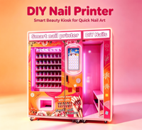 Kiosque de manucure en libre-service tout-en-un, imprimante automatique de nail art personnalisée, distributeur automatique pour centres de divertissement et centres commerciaux