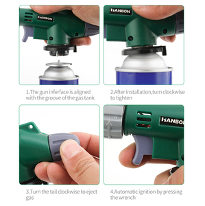 Encendedor de <span class=keywords><strong>Gas</strong></span> 2023, Pistola de Llama, Accesorios <span class=keywords><strong>para</strong></span> Camping, Boquillas de Recarga, Encendedor Eléctrico <span class=keywords><strong>para</strong></span> Cocinar, Pistola de Fuego, Encendedor de <span class=keywords><strong>Butano</strong></span> - Product Image 5