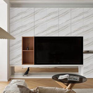 Papel Tapiz Autoadhesivo 3D Blanco ORON, Vinilo PVC para Decoración del Hogar, Adhesivo para Gabinetes <span class=keywords><strong>de</strong></span> Cocina y Encimeras, Adhesivo con Diseño <span class=keywords><strong>de</strong></span> Mármol - Product Image 6