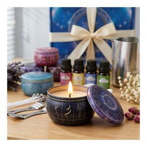 Collection de bougies en boîte métallique de luxe – Mélange de parfums naturels – Promotion de détail – Sélection de fêtes - Product Image 4