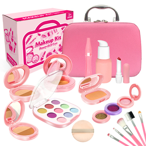 Dropshipping Shopfiy Ensemble de maquillage en plastique non toxique pour filles et enfants, kit de jouets de simulation cosmétique pour enfants, - Product Image 1
