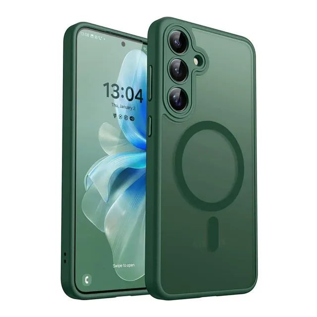 CHAOYIDIAN Matte Translucent Magnetic Wireless Charge Case for Samsung Galaxy A56 A16 A36 A26 A06 A55 A35 A25 A15 A05 Cover