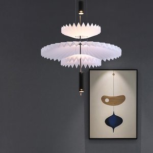Candelabro decorativo de interior minimalista escandinavo personalidad creativa arte danés Ins viento paraguas en forma de luces colgantes - Product Image 1