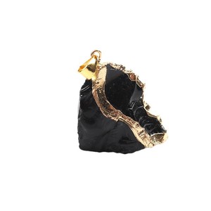 Cristallo naturale pietra grezza Fluorite lunetta ciondolo dorato irregolare ametista rosa quarzo ametista collana pendente non inclusa - Product Image 6